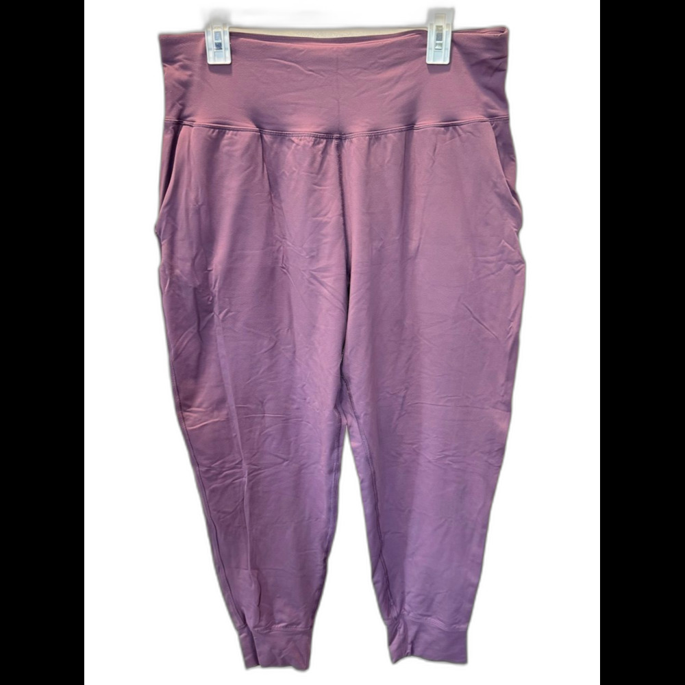 Under Armour Mauve Purple High-Waist Joggers XL Fitted